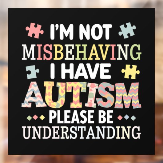 自閉症の意識を持って行動を誤ってはいない ウィンドウサイン (シート2)