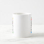 自閉症の意識を持つ男のおもしろい子とEmを混ぜる コーヒーマグカップ (中央)