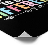 自閉症の意識を持つ違うことは大丈夫 ポスター (角)