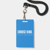 自閉症の意識を選ぶ種類ラニヤードバッジブルー バッジ (ストラップ付き表面)