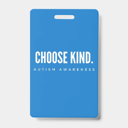 自閉症の意識を選ぶ種類ラニヤードバッジブルー バッジ (表面)