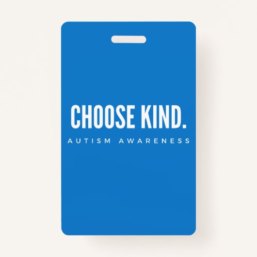 自閉症の意識を選ぶ種類ラニヤードバッジブルー バッジ (裏面)