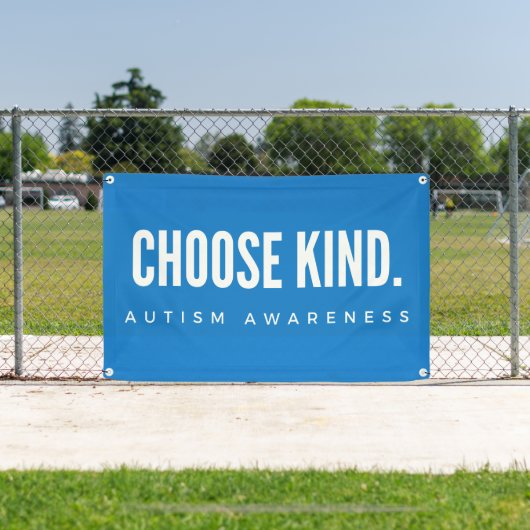 自閉症の意識を選ぶ親切な屋外バナーサイン 横断幕 (インサイチュ)