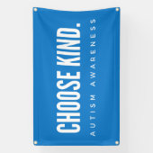 自閉症の意識を選ぶ親切な屋外バナーサイン 横断幕 (縦)