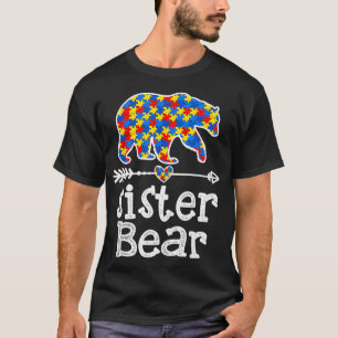 自閉症の意識シスターは自閉症アドルをサポート Tシャツ