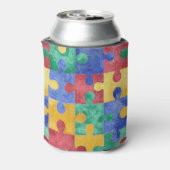 自閉症の意識パズルは冷却できる 缶クーラー (缶裏面)
