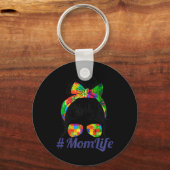 自閉症の意識ママ生活女性ママ。これは キーホルダー (正面)