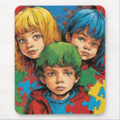 自閉症の意識気に- -マウスパッド マウスパッド (正面)