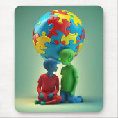 自閉症の意識気に- -マウスパッド マウスパッド (正面)