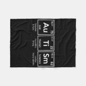 自閉症の意識要素の周期 フリースブランケット (正面(横))