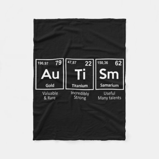 自閉症の意識要素の周期 フリースブランケット (正面)