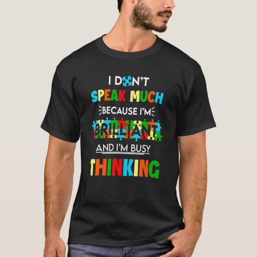 自閉症の意識話私はあまり薄いので Tシャツ (正面)