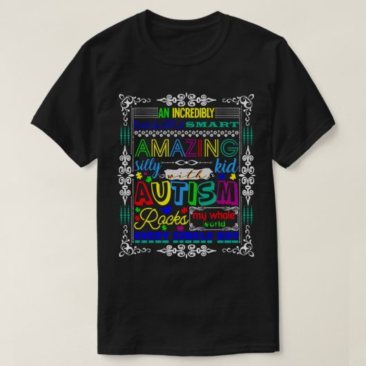 自閉症の意識驚くべき子供の自閉症の母 Tシャツ (デザイン正面)
