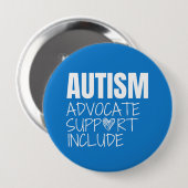 自閉症の意識。 advocate.support.include.ボタン 缶バッジ (正面&裏面)