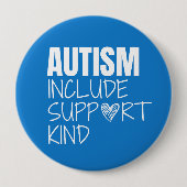 自閉症の意識。 include.support.kind.ボタン 缶バッジ (正面)