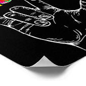 自閉症の意識ASLハンドサイン言語 ポスター (角)