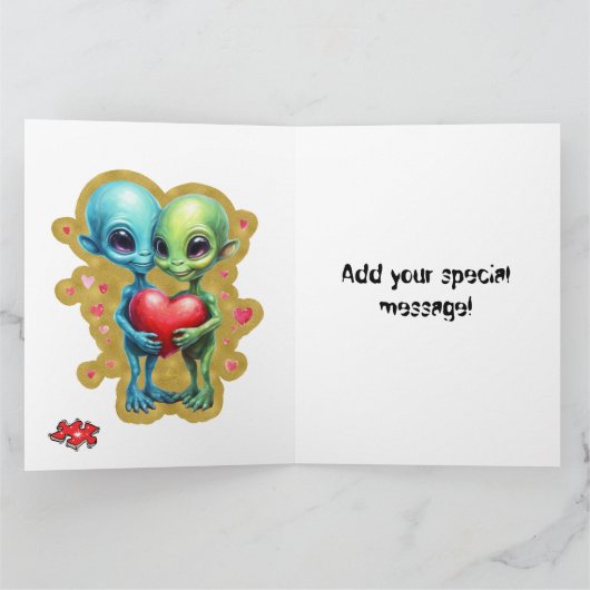 自閉症の愛 カード (内部)