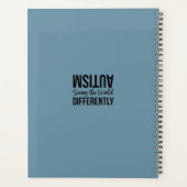 自閉症の成人ま10代のたはパーソナライズされたおもしろいプランナー プランナー手帳 (裏面)