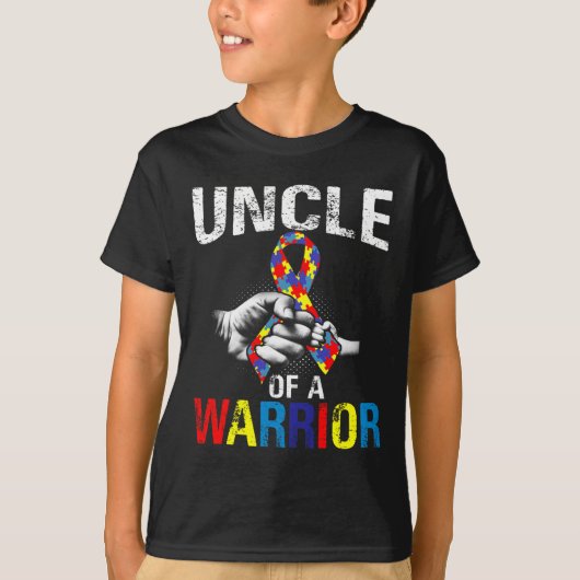自閉症の戦士の意識の叔父 Tシャツ (正面)