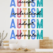 自閉症の擁護 ポスター (キッチン)