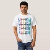 自閉症の擁護 Tシャツ (正面フル)