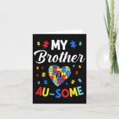 自閉症の支援と認識度私の自閉症の兄I カード (正面)