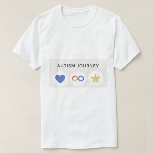 自閉症の旅 Tシャツ (デザイン正面)