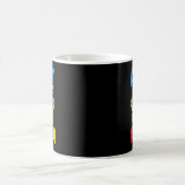 自閉症の日を受け入れ理解する コーヒーマグカップ (中央)