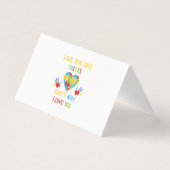 自閉症の本当の色 名刺 (正面)