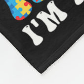 自閉症の母がヒーローグルーヴィ乱雑Bun自閉症Aw フリースブランケット (角)