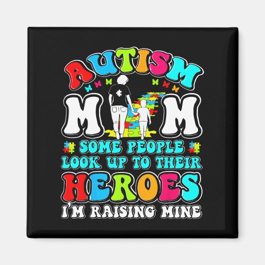 自閉症の母が主人公を育てる母の息子の自閉症が待ち受ける マグネット (正面)