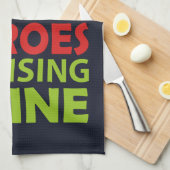 自閉症の母が私をここで育て感動的る キッチンタオル (四つ折り)