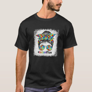 自閉症の母の人生メッシーブンサングラスバンダナモテ Tシャツ
