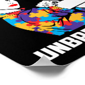 自閉症の母の壊れない自閉症意識のギフト ポスター (角)