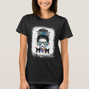 自閉症の母の生活メチャパンサングルバンダナマザーズ Tシャツ