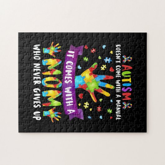 自閉症の母は手来動の女性の自閉症ではない ジグソーパズル (横)