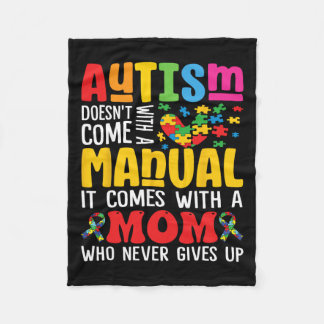 自閉症の母は手来動の女性の自閉症ではない フリースブランケット