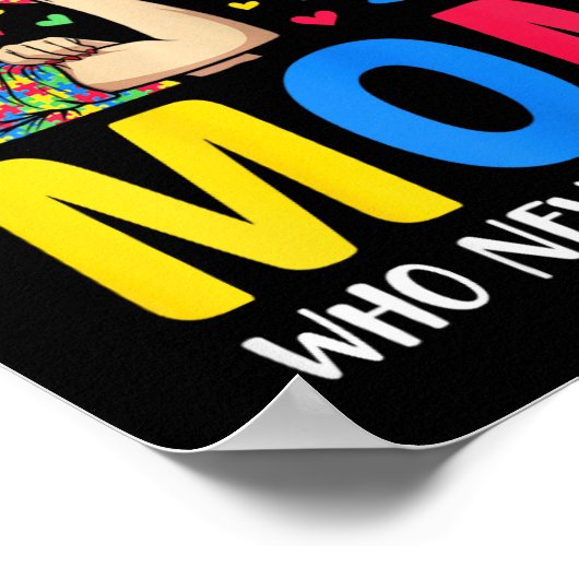 自閉症の母は手来動の自閉症の母と一緒ではないG ポスター (角)