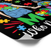 自閉症の母は手来動自閉症を認識しない ポスター (角)