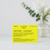 自閉症の注意深いカード 名刺 (スタンド正面)