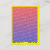 自閉症の注意深いカードV2 名刺 (裏面)