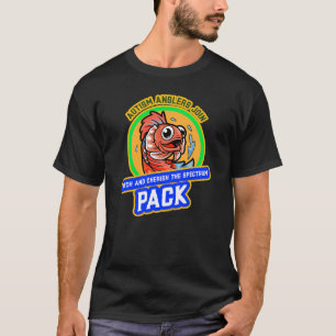 自閉症の牧民がキャッチに参加し、スペクトルを大切にする Tシャツ