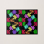 自閉症の特別な部分のパズル ジグソーパズル (横)