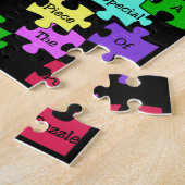 自閉症の特別な部分のパズル ジグソーパズル (側面)