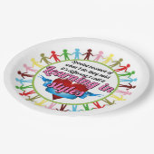 自閉症の特別教育 ペーパープレート (アングル)