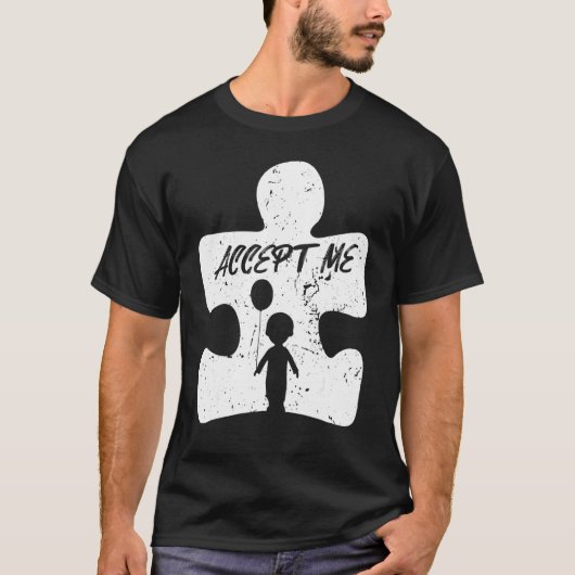 自閉症の理解を 深めてください Tシャツ (正面)