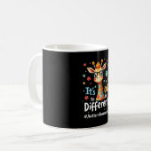 自閉症の理解 キリン かわいい 違うのは当然 コーヒーマグカップ (正面左)