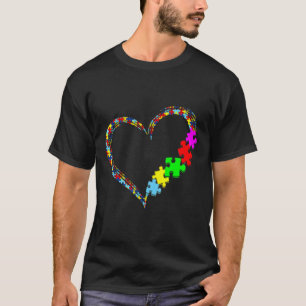 自閉症の理解 受け入れる 理解する 愛 サポート ブルー Tシャツ