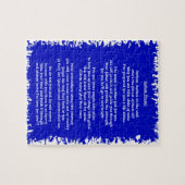 自閉症の祈りの言葉の青 ジグソーパズル (横)