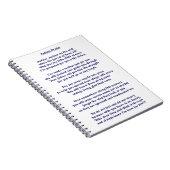 自閉症の祈りの言葉 ノートブック (右側)